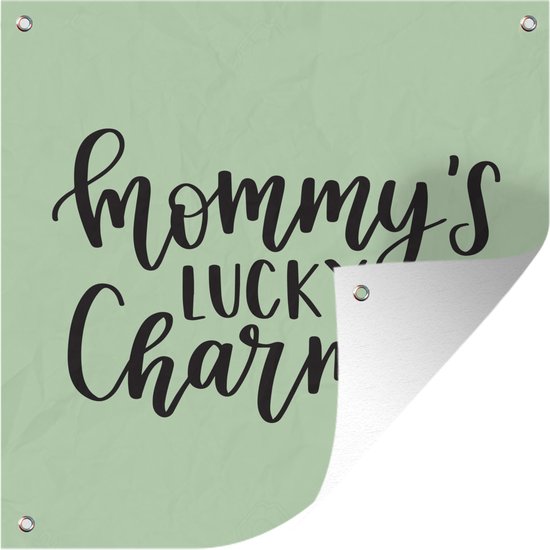 Citation De La Fete Des Meres Porte Bonheur De Maman Sur Fond Vert Affiche De Bol Com