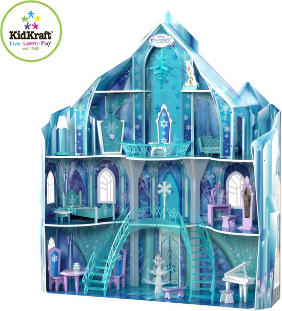 Brig Doe mijn best Vergelden KidKraft Disney Frozen Poppenhuis Snowflake Mansion | bol.com