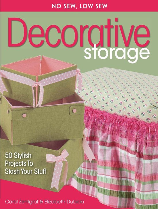 No Sew, Low Sew Decorative Storage - cover
