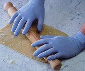 Wegwerphandschoen-plastichandschoen-onderzoekshandschoen-handschoen voor eenmalig gebruik- pedicurehandschoen- handschoen voor horeca-onderzoekshandschoen- 200 stuks nitril blauw-