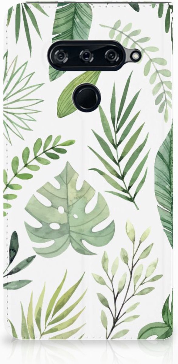 LG V40 Thinq Smart Cover Leaves