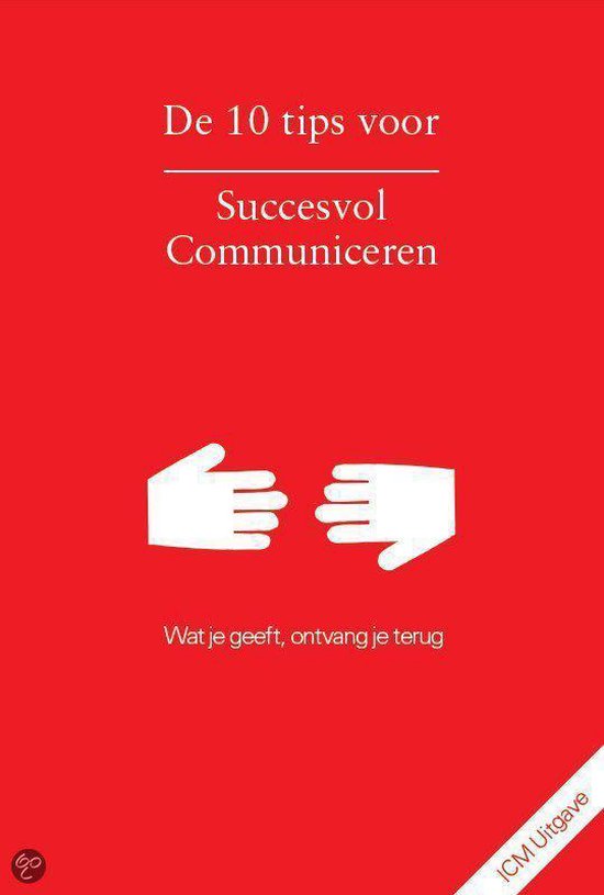 De 10 tips voor Succesvol Communiceren - cover