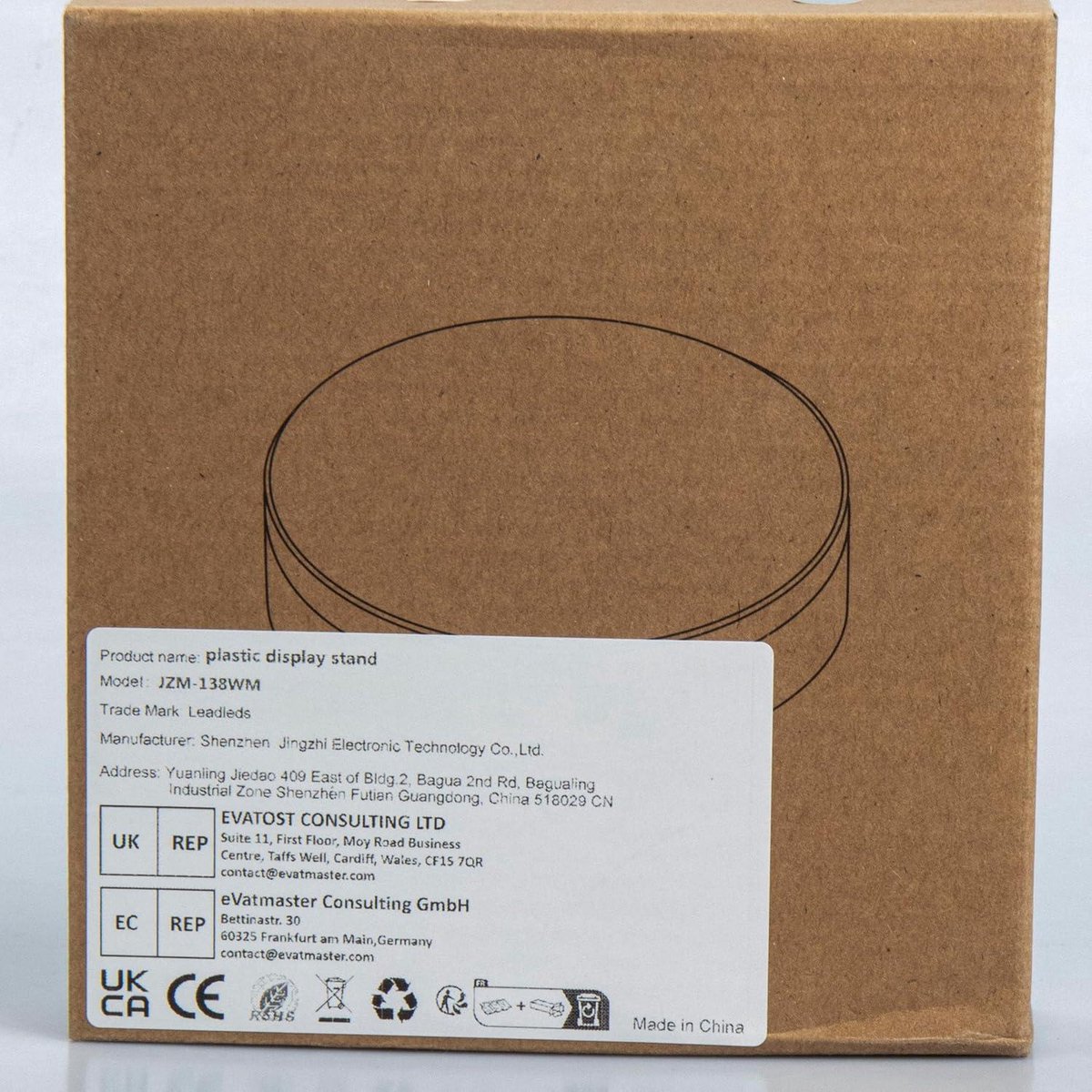 Présentoir Rotatif Électrique Intelligent Avec Contrôle Par App - Plateau 20 Cm, LED, 5 Kg Max - 10