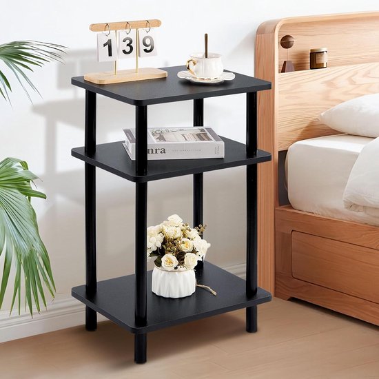 LIFEZEAL Bijzettafel 74 cm hoog, telefoontafel, banktafel met