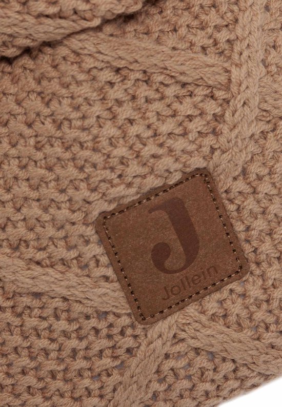 Jollein - Commodemandje - Commode Mandje voor Babykamer- 14x18cm - Opbermand - Check Knit Biscuit — afbeelding 3