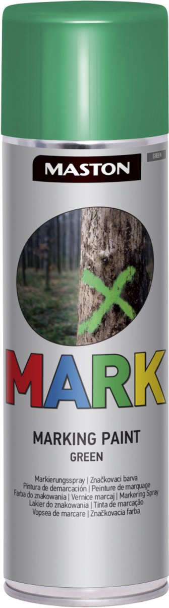 Maston Mark Marking Paint - Mat - Groen - Markeringsspray - 500 ml