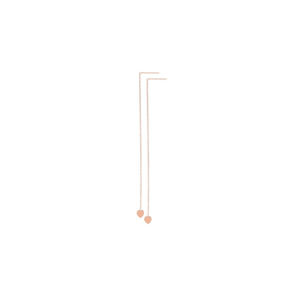 iXXXi Jewelry-Chain Heart-Rosé goudkleurig-Dames Oorbellen
