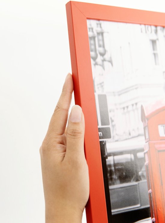 Cadre Photo Moderne 30x30 cm Rouge - Emilia