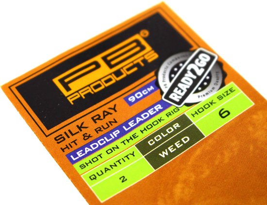 PB R2G Clip SR Leader 90 With Shot on the Hook Rig Weed 2st. Size 6 van PB Products — afbeelding 3