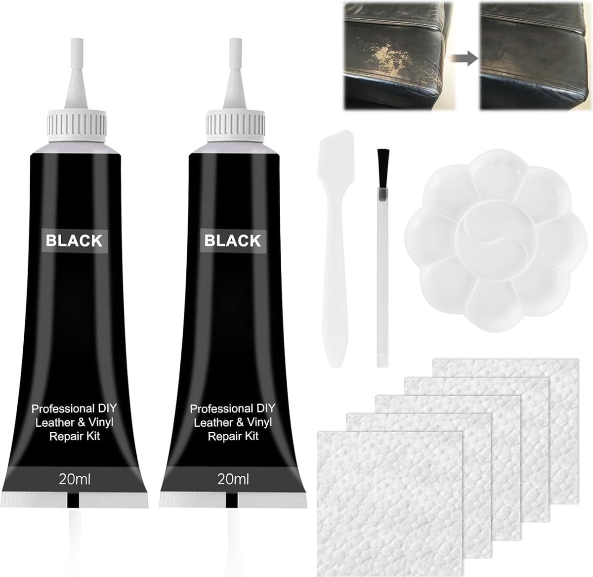 Leer Reparatie Set - Leer Reparatieset - Leder Reparatie Set - Leder Reparatieset - Leerreparatieset