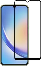 Smartphonica Screenprotector Geschikt voor Samsung Galaxy A34 5G - Full Cover Tempered Glass with Round Edge - Gehard glas met Afgeronde Hoeken geschikt voor Samsung Galaxy A34 5G