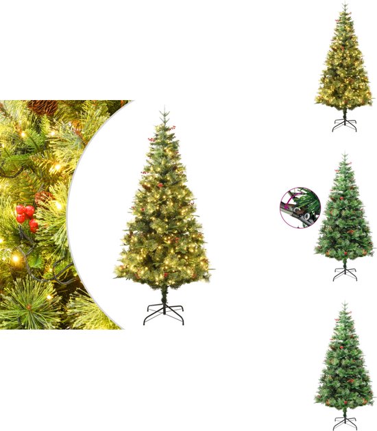 Everlands Imperial Pine Kunstkerstboom - 180 Cm Hoog - Met Verlichting Met Twinkel Functie 3