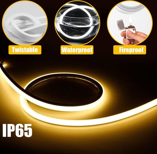COB LEDSTRIP-220V-IP65 5 METER - Led Verlichting Eindhoven
