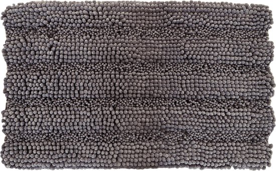 Oliva's - Badmat - Badkamermat - Douchemat antislip - Absorberende badmat - 50x80 cm - Grijs