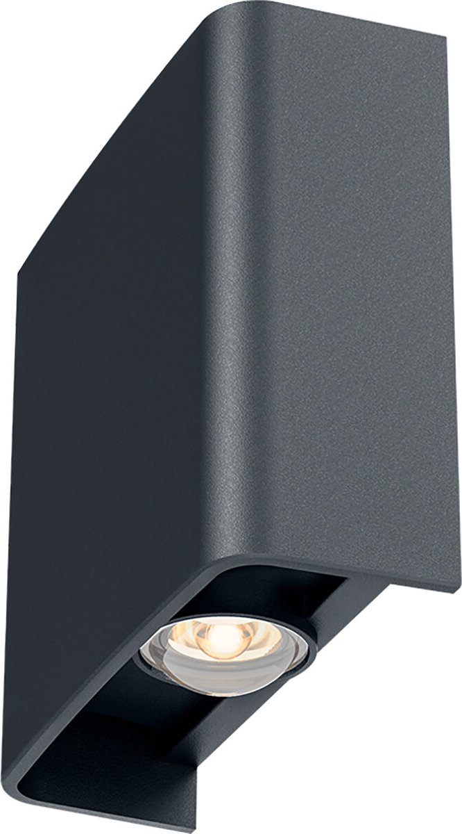 LED Wandlamp - Brinton Victo - Up & Down - 2W 180lm - Aanpasbare Lichtkleur CCT - Voor Bui