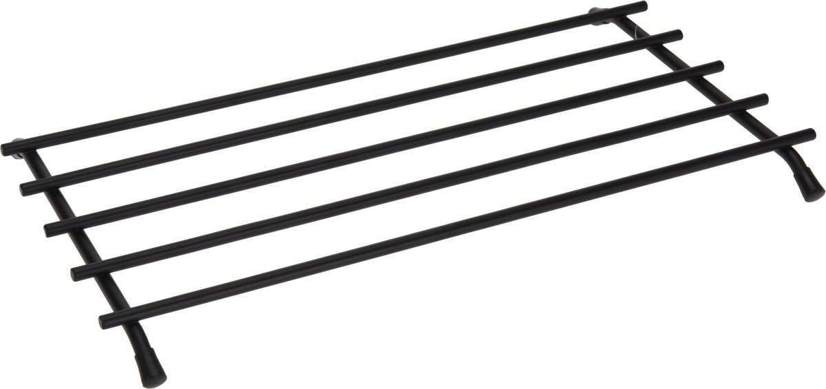 Pannenonderzetter - zwart - metaal - 35 x 20 cm - ovenschaal onderzetters