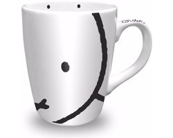 foto van Nijntje en miffie bloempotjes (per 2 stuks 1x wit met nijntje en 1x bruin met miffie) (plaatje hierbij klopt niet)