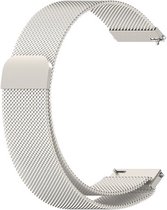 By Qubix - smartwatch bandje 20mm - Milanese bandje - Starlight - Sterrenlicht - Geschikt voor Garmin Vivomove 3 - HR - Luxe - Sport - Style - Trend - Geschikt voor garmin bandje