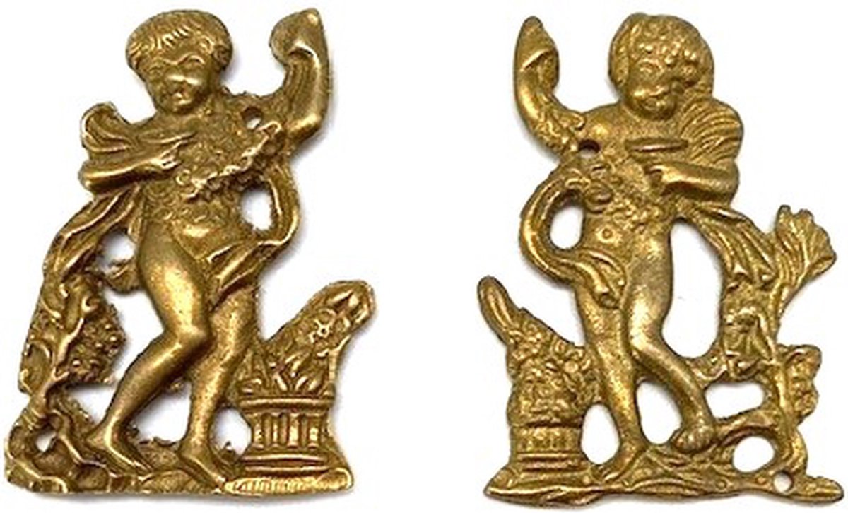 Meubeldecoratie set van 2 Cherubijntjes 40x60mm