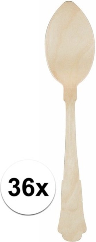 Ensemble cuillère en bois classique 36 pièces