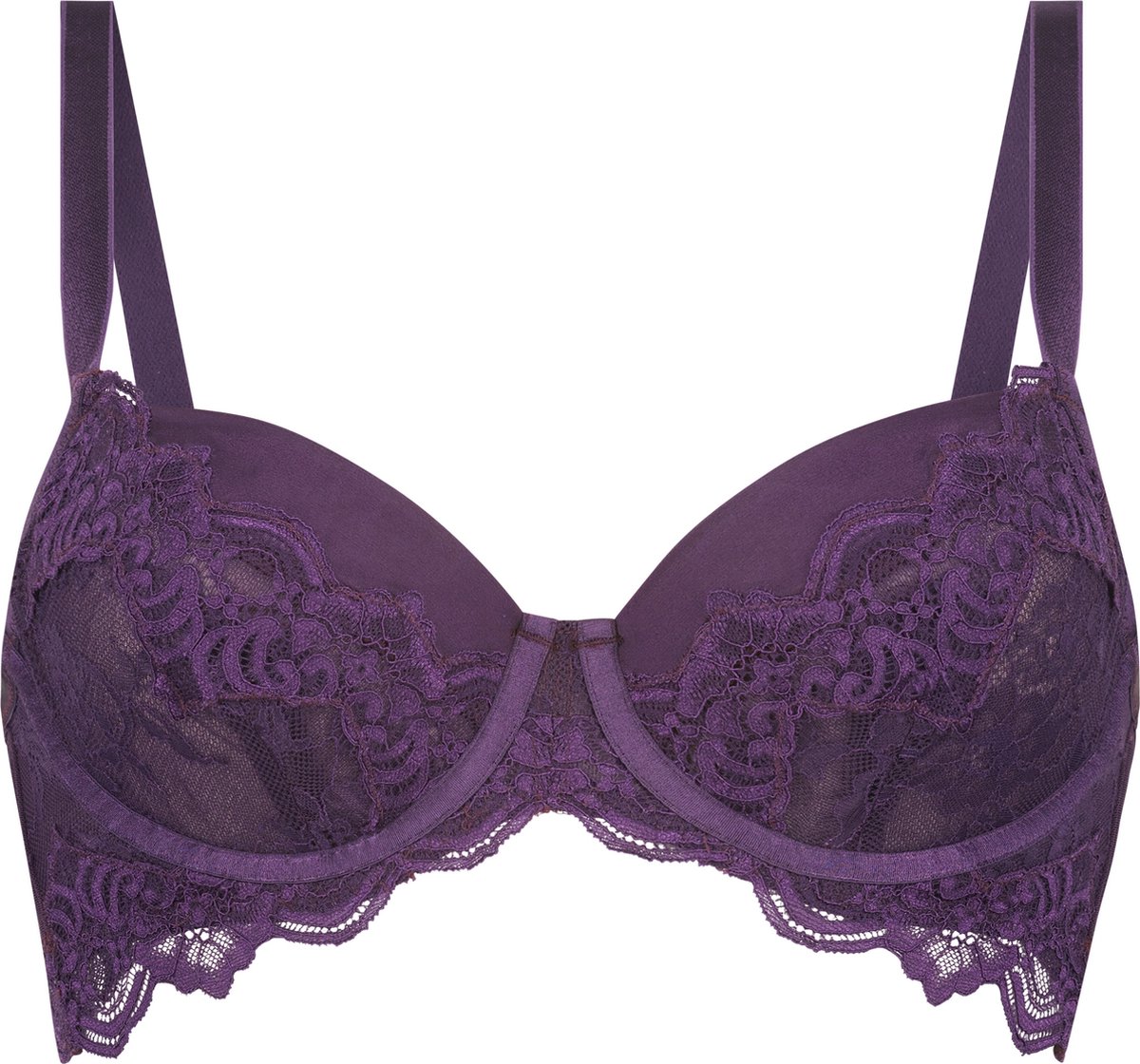 Hunkemöller Dames Lingerie Niet-voorgevormde beugel bh Sienna - Paars