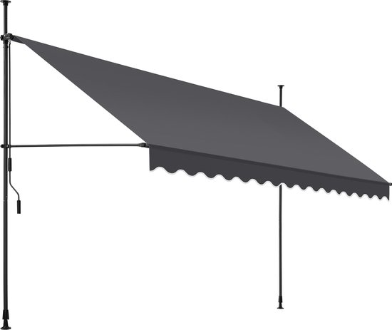 HENGMEI Klemluifel balkon 300 x 120 cm zonder boren