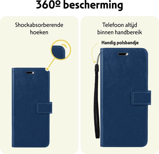 Étui pour Google Pixel 9 Case Book Case Cover Wallet Cover avec 2x protecteur d'écran - Étui pour Google Pixel 9 Case Bookcase Cover - Bleu foncé