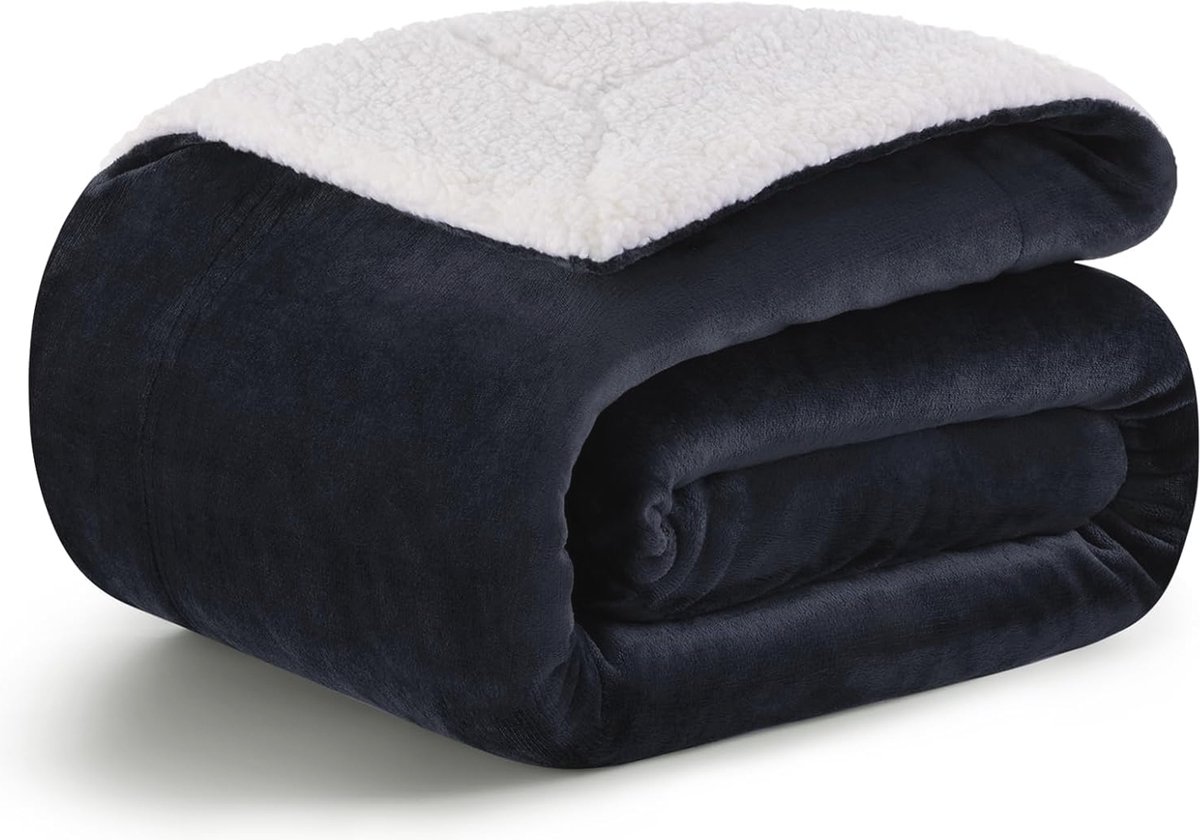 Knuffeldeken 130 x 160 cm - Dikke en Warme Fleecedecken voor Volwassenen en Kinderen - Perfect als Kerstcadeau