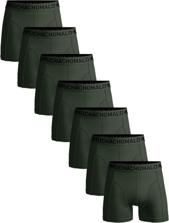 MUCHACHOMALO Heren Boxers, Katoenen Heren Effe Ondergoed, Multipack 5 Pack, Boxershorts Solid Klassieke Pasvorm, met Elastische Tailleband