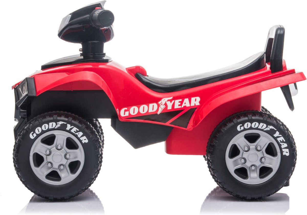 Eco Toys - Goodyear Quad Loopauto - Rood - Met LED-Licht, Muziek & Opbergruimte - Vanaf 18 Maanden - Max. 25 kg – foto 2