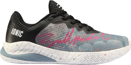 Bullpadel Ionic 24i Padelschoen - Dames Padelschoen - Lichtgrijs / Zwart - Maat 38.5