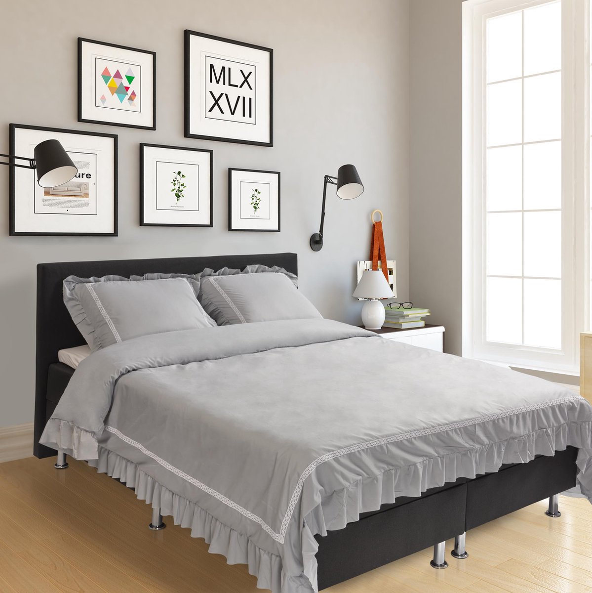 Zydante Dekbedovertrek Set 140x200/220 +1*60x70 cm - Hotel Home Collection - Las Vegas