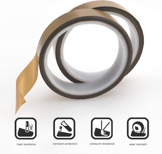 VISSQH Haute Température Ruban, Ruban PTFE/Téflon ,Ruban Adhésif De