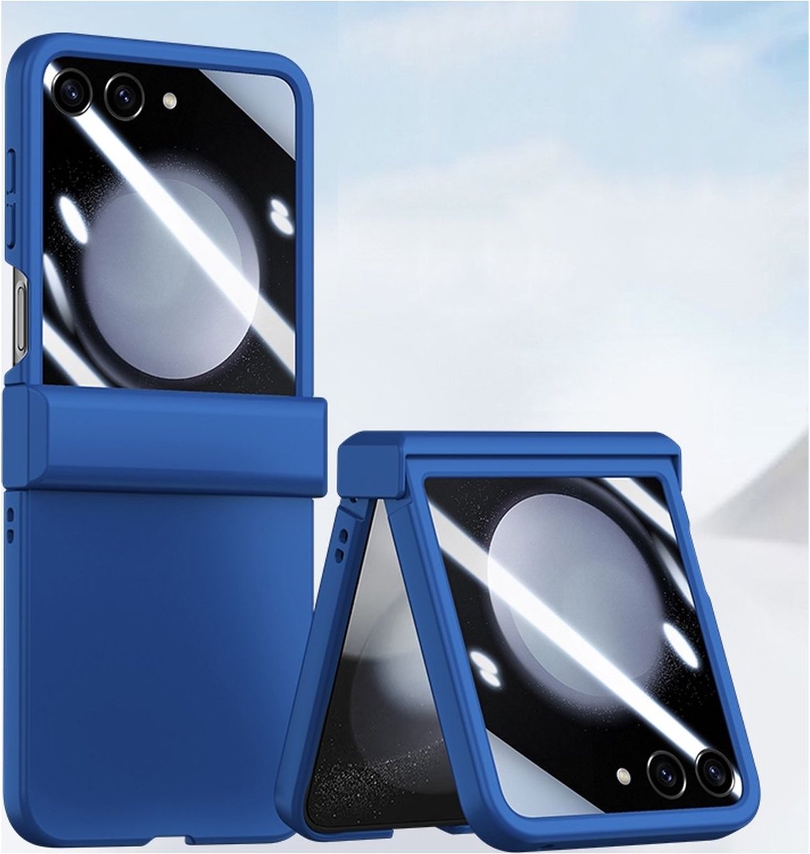 Mobigear Hoesje geschikt voor Samsung Galaxy Z Flip 6 Telefoonhoesje Hardcase | Mobigear Colors Backcover | Galaxy Z Flip 6 Case | Back Cover - Blauw