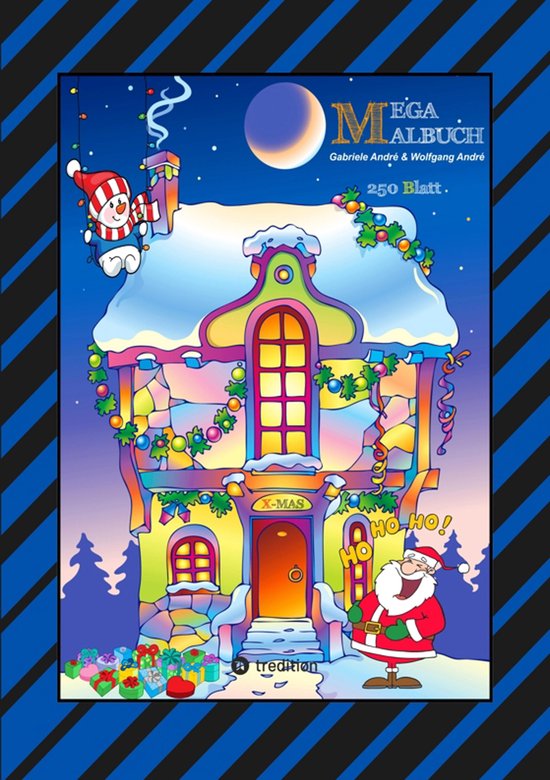 MEGA MALBUCH 20 - X-MAS MEGA MALBUCH - 250 WEIHNACHTLICHE MO ... - cover
