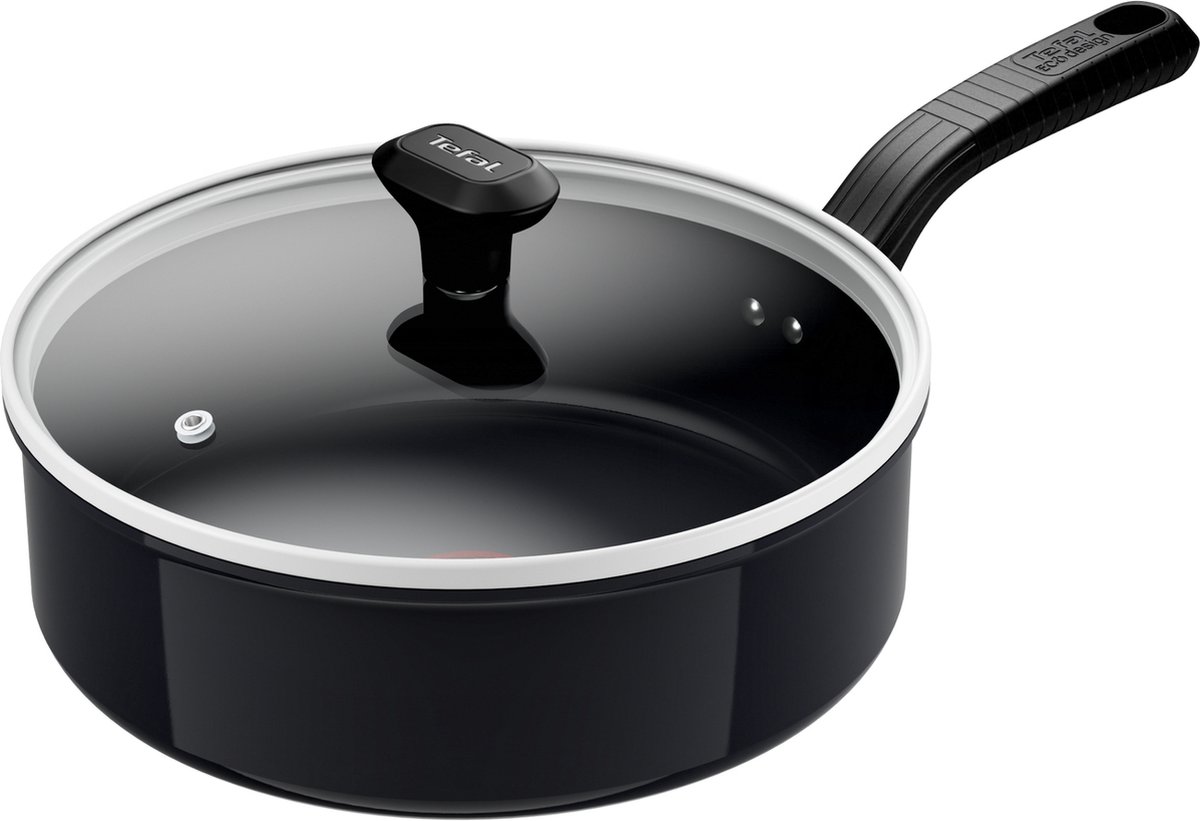 Tefal Cook & Change Keramische Hapjespan 24 cm met deksel - PFAS-vrij - Inductie - Lichtgewicht