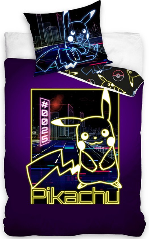 Parure de lit réversible - POKEMON - Pikachu et ses amis - Microfibre