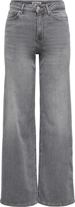 Only Jeans Onlmadison Blush Hw Wid Dnm Rea0938 15299800 Light Grey Denim Dames Maat - W30 X L32