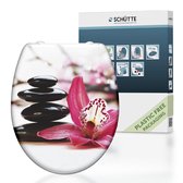 Bol.com SCHÜTTE WC-Bril 82376 WELLYNESS - Duroplast - Soft Close - Afklikbaar - RVS-Scharnieren - Decor - 3-zijdige Print aanbieding