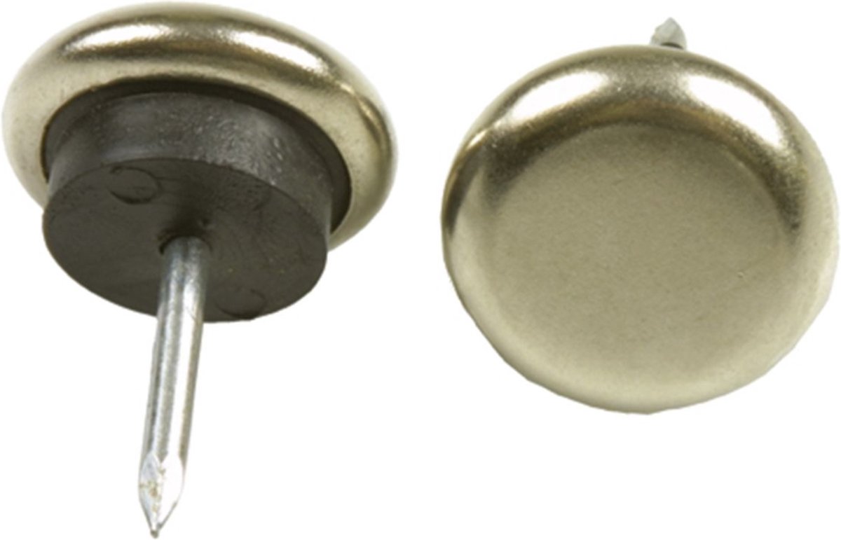 Metallgleiter nagelbar Ø 22mm - nickel