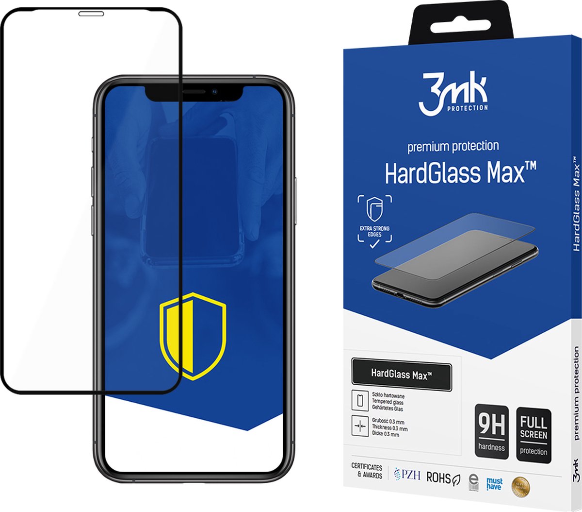 Apple iPhone Xr Black - 3mk HardGlass Max