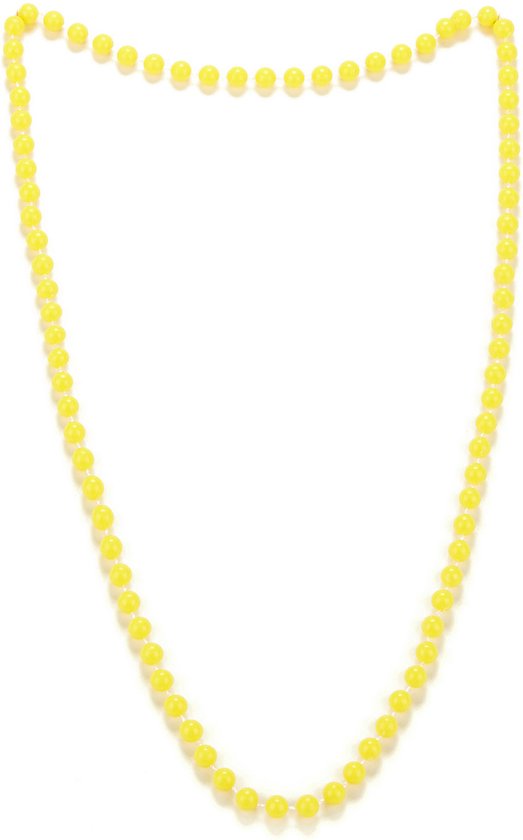 PARTYPRO - Gele kralenketting voor volwassenen