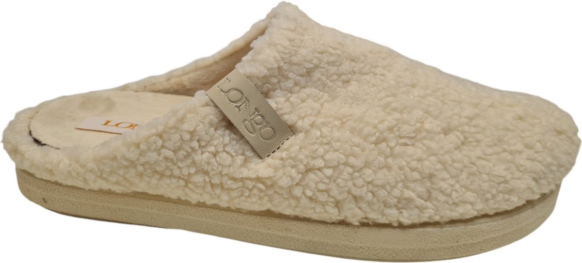 Longo 1135454 Crudo Dames Instap Pantoffels - Beige - 38