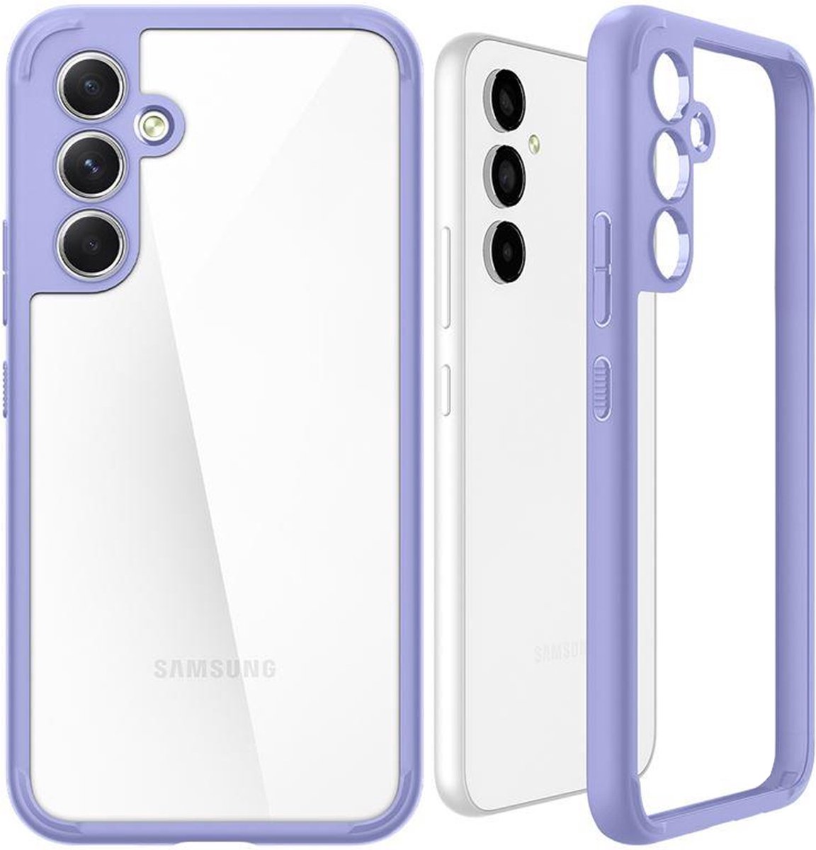 Spigen Ultra Hybrid Hoesje Geschikt voor Samsung Galaxy A54 Back Cover Violet