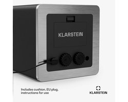Klarstein TimeSync horlogewinder – Elegant ontwerp van veganistisch leer en gehard glas, stille Mabuchi-motor, 5 toeren per dag, werkt op batterijen/netstroom, voor 1 automatisch horloge, zwart-zilver.