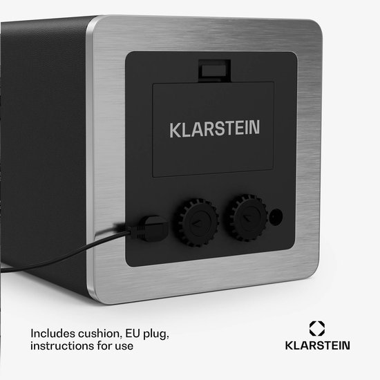Klarstein Timesync Remontoir pour montre - Design Elegant - Cuir vegan - Verre trempé - Moteur Mabuchi silencieux - 5Tpd - Alimenté par batterie - Alimentation pour 1 montre automatique - Zwart argent