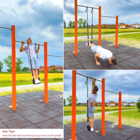 suspension trainer - Weerstandsbanden - full body workout - enkel straps handgrepen