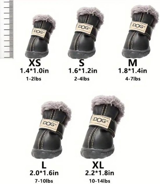 Nivard Chaussures pour Chien Protecteur de Patte - Chaussures pour Chien - 4 Pièces - Chaussures pour Chien - Protection des Pattes Chien - Résistant à l'eau - Antidérapant - Jaune - S