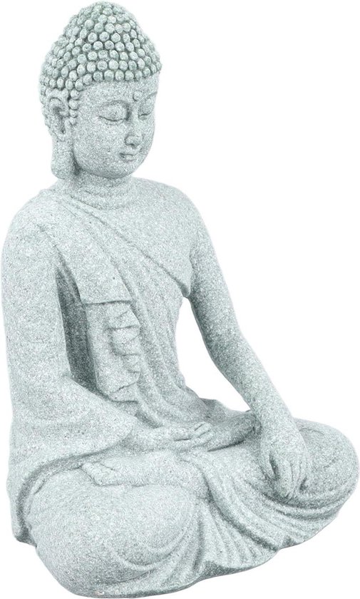 Petite sculpture de Bouddha de Jardin zen – Ornement de Méditation Bouddha assis pour la maison, le bureau et le salon