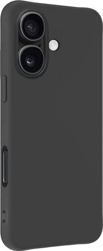 Coque adaptée pour iPhone 16 Plus Coque en Siliconen – Coque adaptée pour iPhone 16 Plus Coque arrière – Zwart